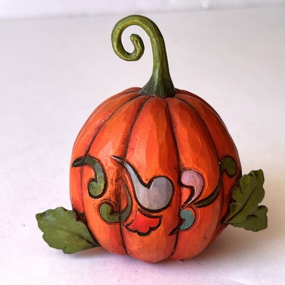 Jim Shore Heartwood Creek Fall Harvest 3.25" Mini Pumpkin Figurine #4027809 - Picture 1 of 8